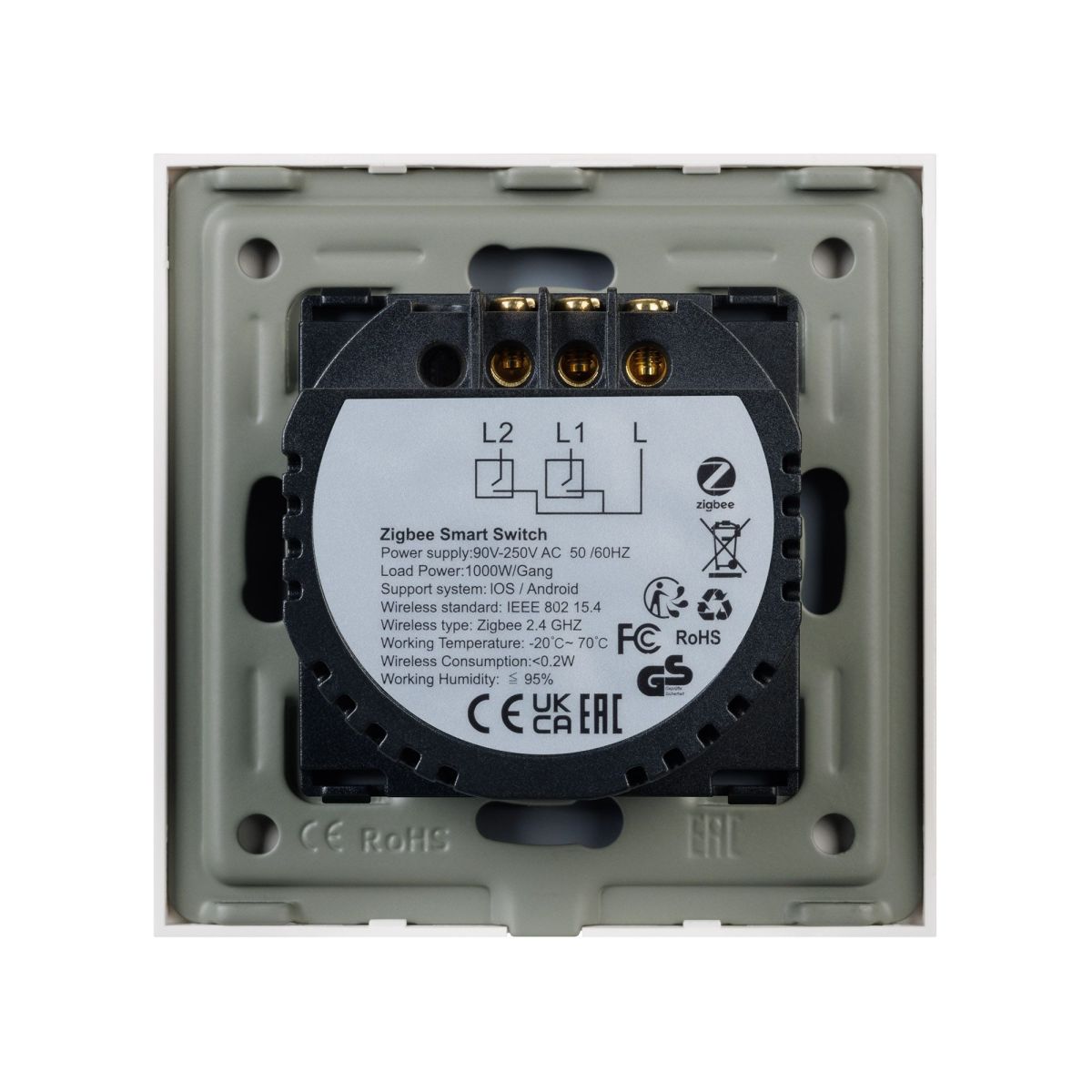 Выключатель сенсорный Arlight SWT-OMALI-S02-ZB-GD (250V, 10A, Zigbee) 050038 в Санкт-Петербурге