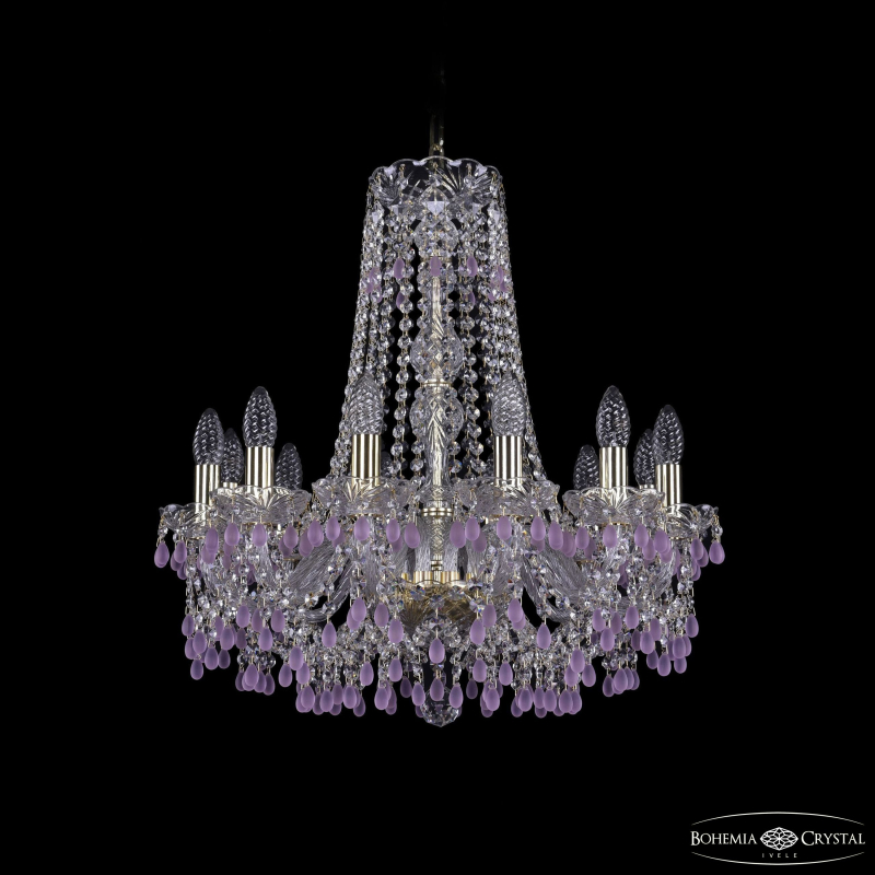 Подвесная люстра Bohemia Ivele Crystal 1410/12/195/h-60 G V7010 в Санкт-Петербурге