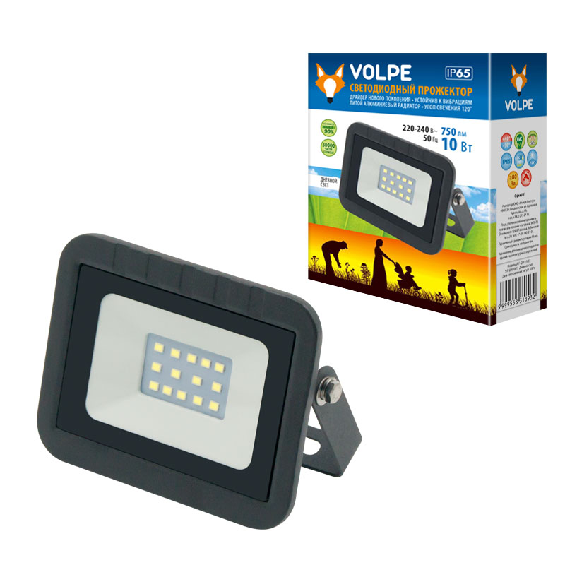 Прожектор Volpe ULF-Q511 30W/WW IP65 220-240В BLACK картон в Санкт-Петербурге