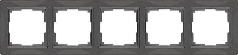 Рамка Werkel Snabb Basic на 5 постов серо-коричневый WL03-Frame-04 4690389099076 в Санкт-Петербурге