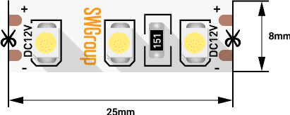 Светодиодная лента SWG SWG3120-12-9.6-NW-M 006316 в Санкт-Петербурге