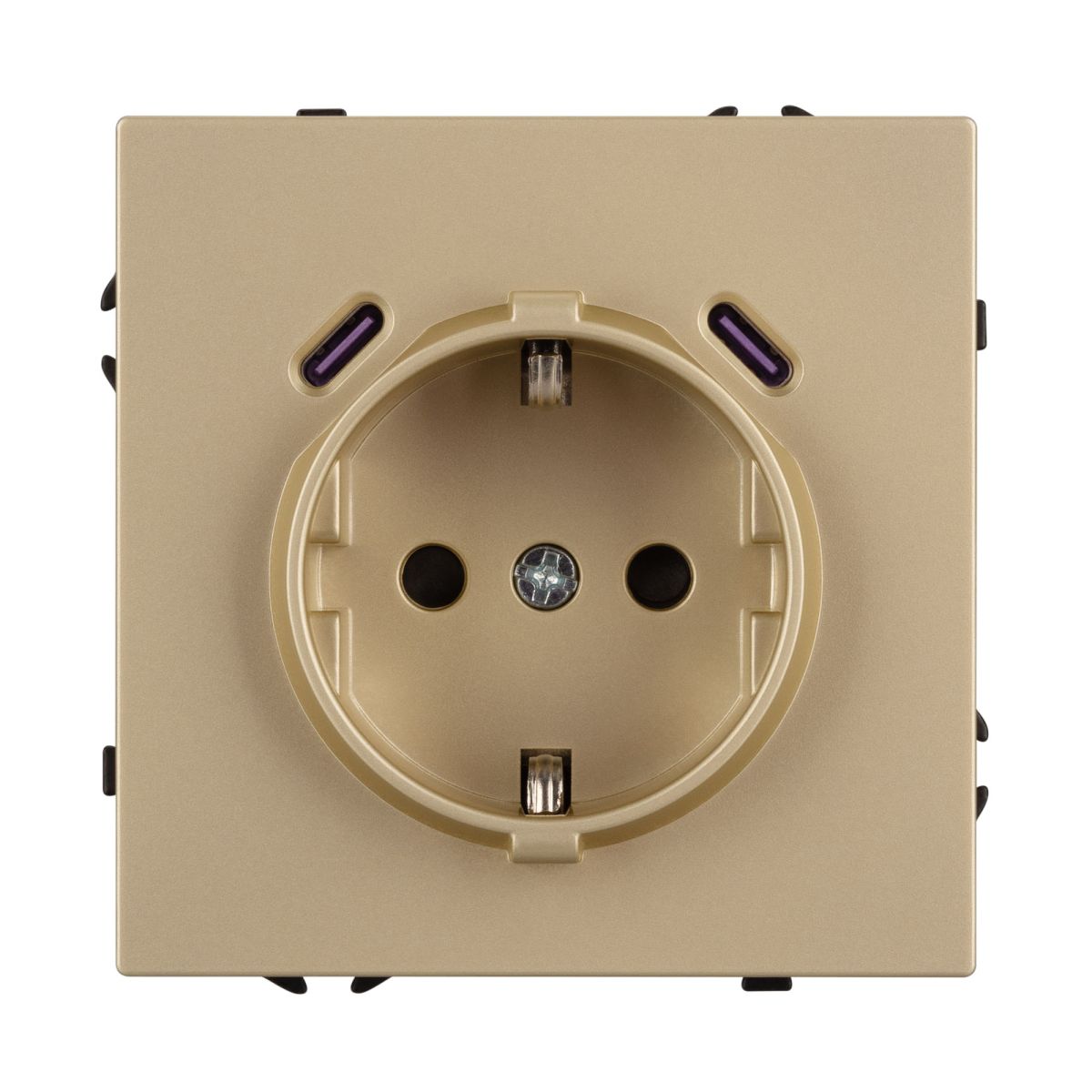 Розетка зк со шторками с USB тип C+С софт-тач золотой песок Arlight SCT-MUCC-SFPL-GD (250V, 16A) 061815(1) в Санкт-Петербурге