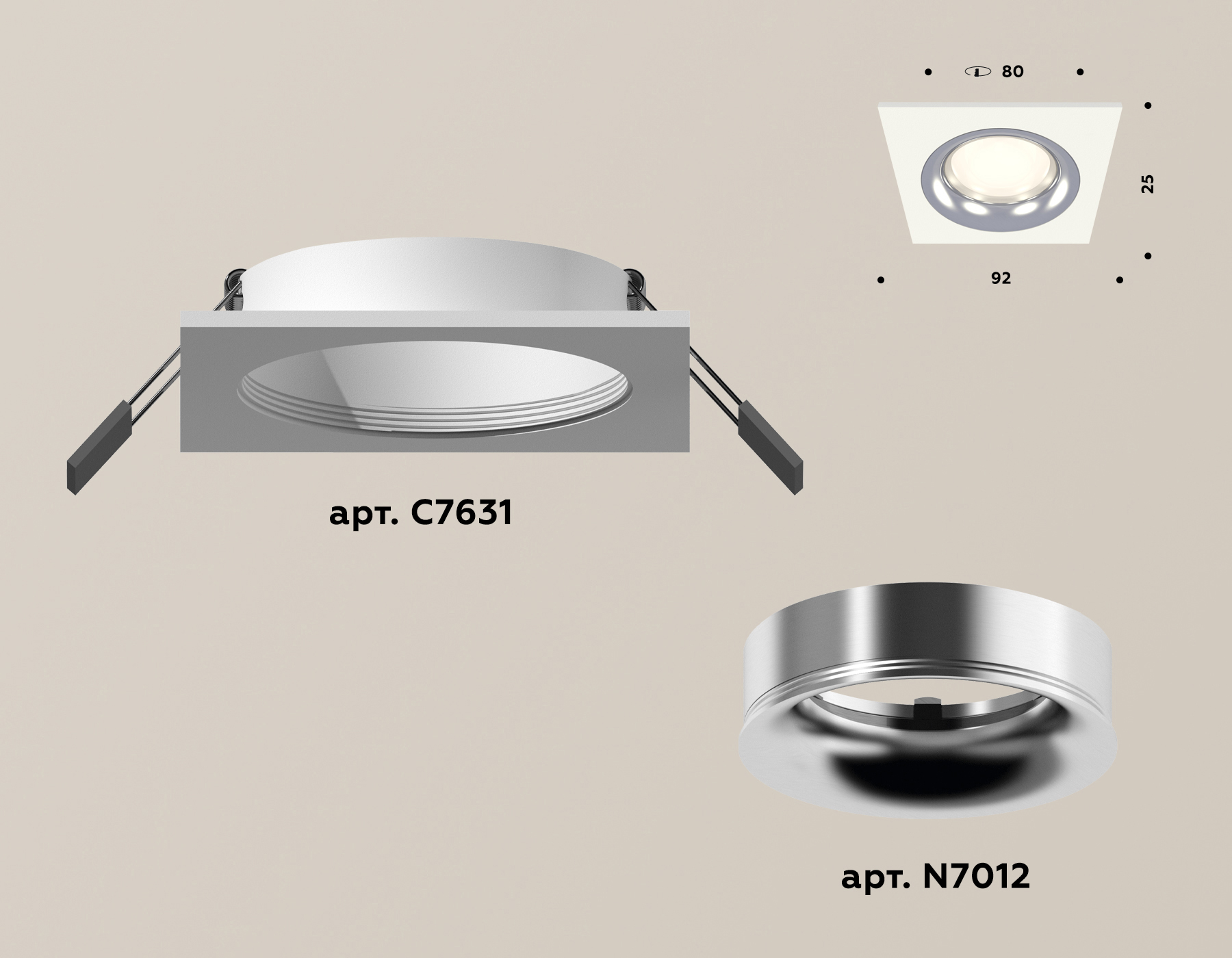 Встраиваемый светильник Ambrella Light Techno XC7631003 (C7631, N7012) в Санкт-Петербурге