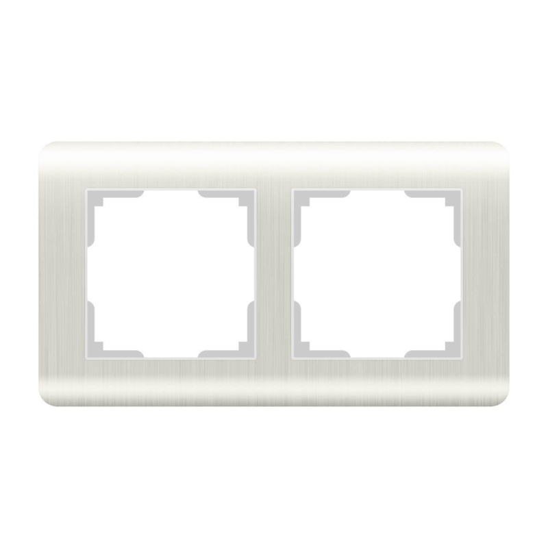 Рамка Werkel Stream на 2 поста перламутровый WL12-Frame-02 4690389123016 в Санкт-Петербурге
