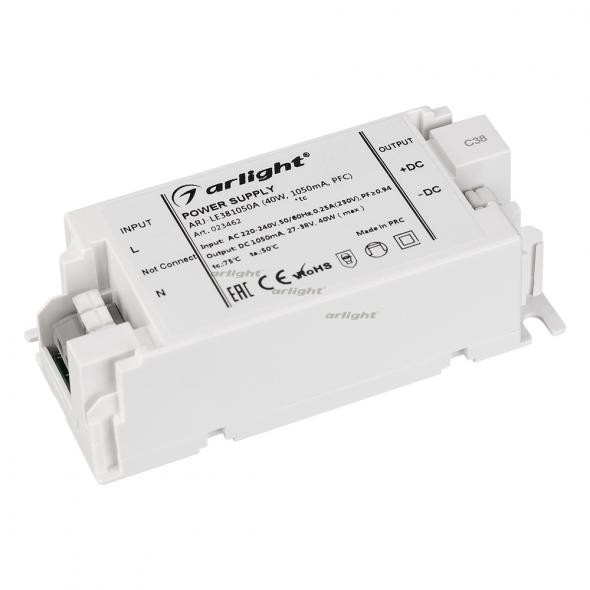 Блок питания Arlight ARJ-LE381050A (40W, 1050mA, PFC) 023462 в Санкт-Петербурге