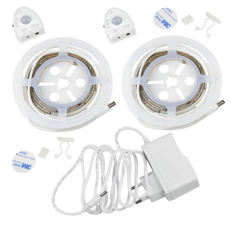Светодиодная влагозащищенная лента (UL-00004448) Uniel 3W/m 30LED/m белый 2шт. х1,2М ULS-R02-6W/4000K/1,2Mx2/DIM SENSOR Smart Light в Санкт-Петербурге