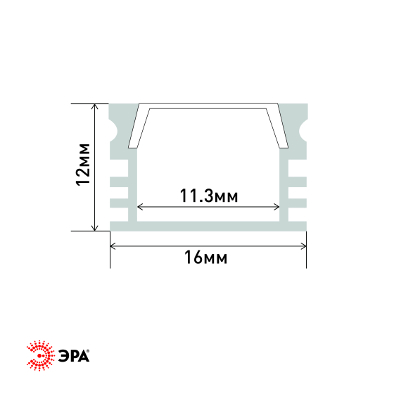 Комплект с накладным анодированным профилем ЭРА 1612 Б0039462 в Санкт-Петербурге