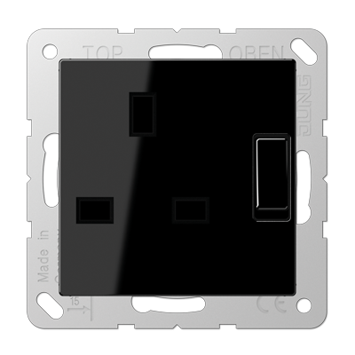 Розетка британского стандарта с выключателем Jung A3171SW в Санкт-Петербурге