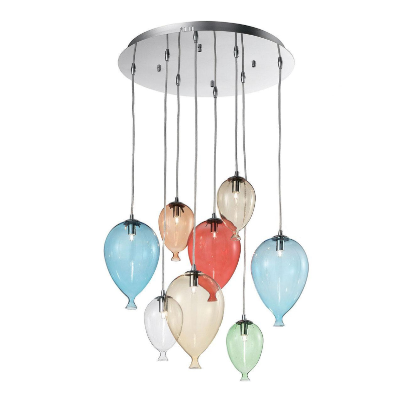 Подвесная люстра Ideal Lux Clown SP8 Color 100944 в Санкт-Петербурге