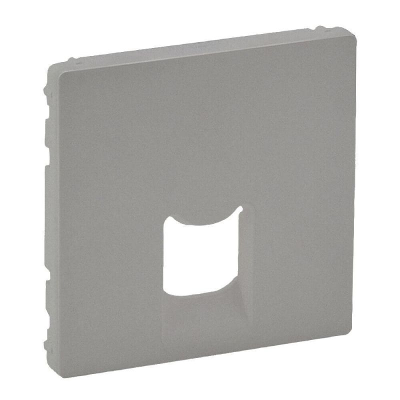 Лицевая панель Legrand Valena Life розетки телефонной RJ-11/Ethernet RJ-45 алюминий 755412 в Санкт-Петербурге