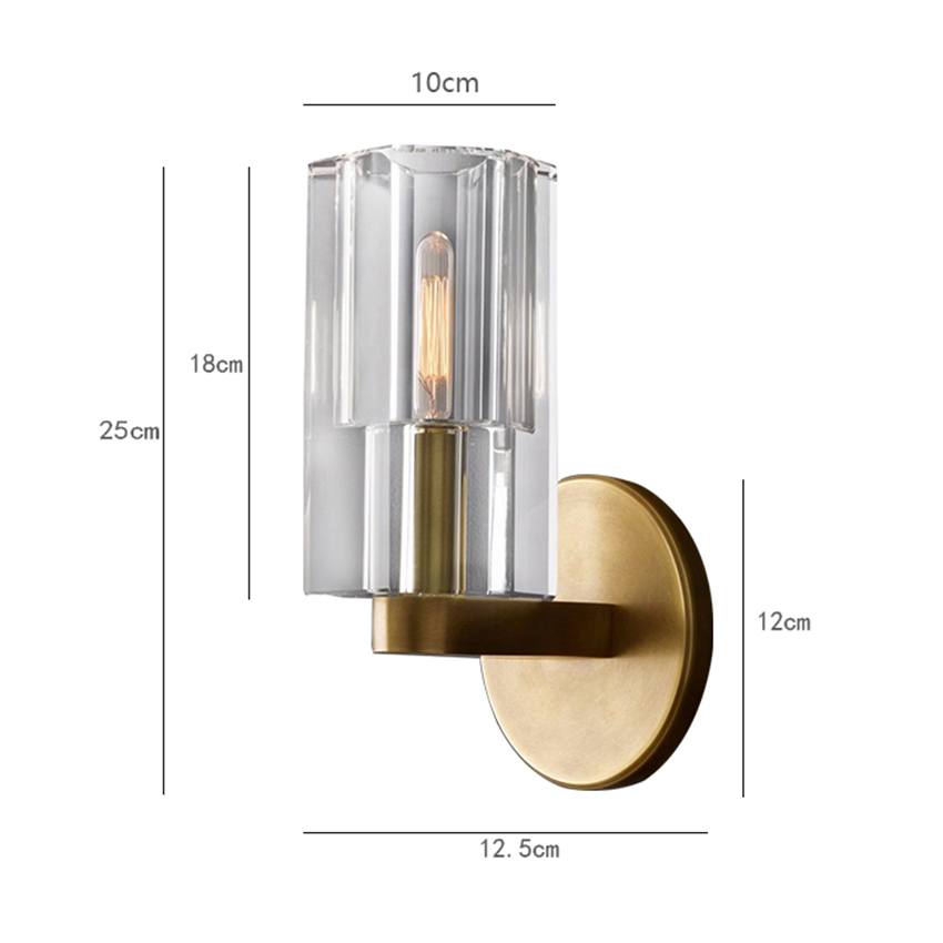 Бра DeLight Collection Wall lamp 8816W gold/clear в #REGION_NAME_DECLINE_PP#