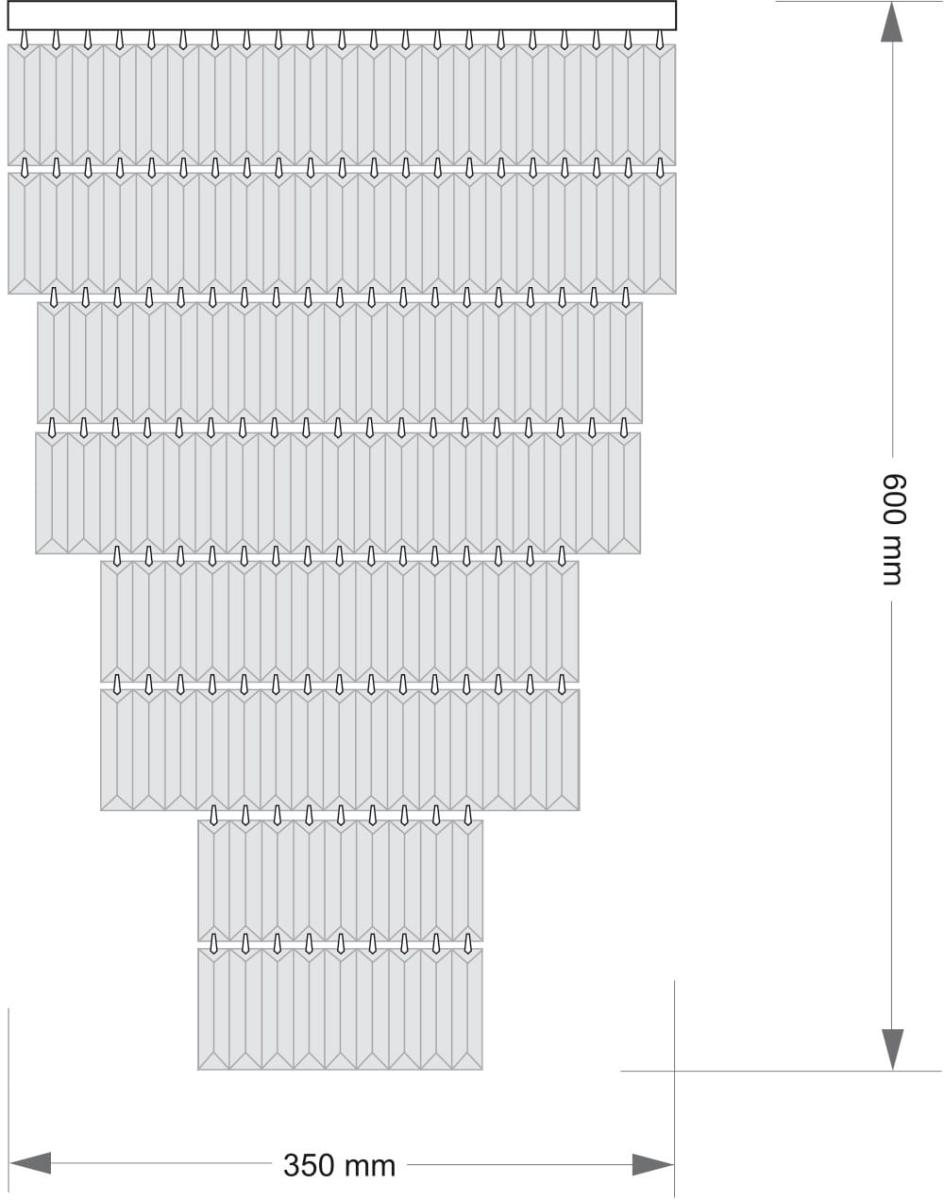 Каскадная люстра Kutek Ellini ELL-PLM-6(BN)350/II в #REGION_NAME_DECLINE_PP#