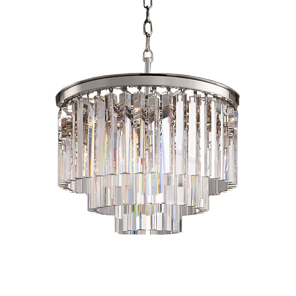 Подвесная люстра Delight Collection 1920s Odeon KR0387P-6 chrome/clear в Санкт-Петербурге