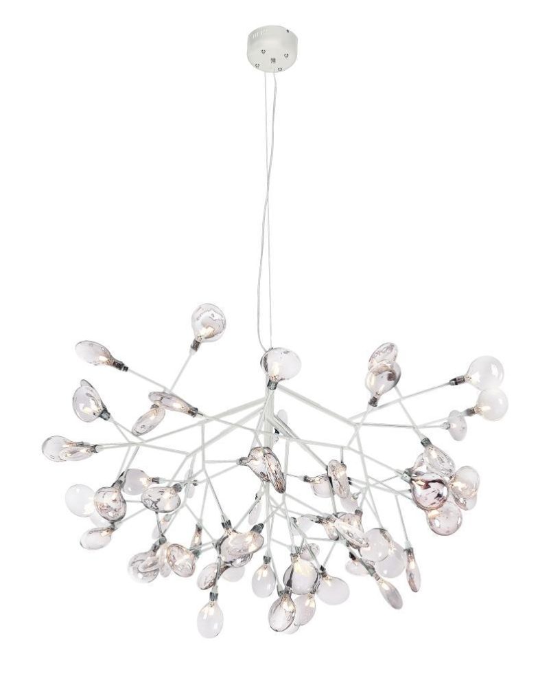 Подвесная светодиодная люстра Crystal Lux Evita SP63 White/Transparent в #REGION_NAME_DECLINE_PP#