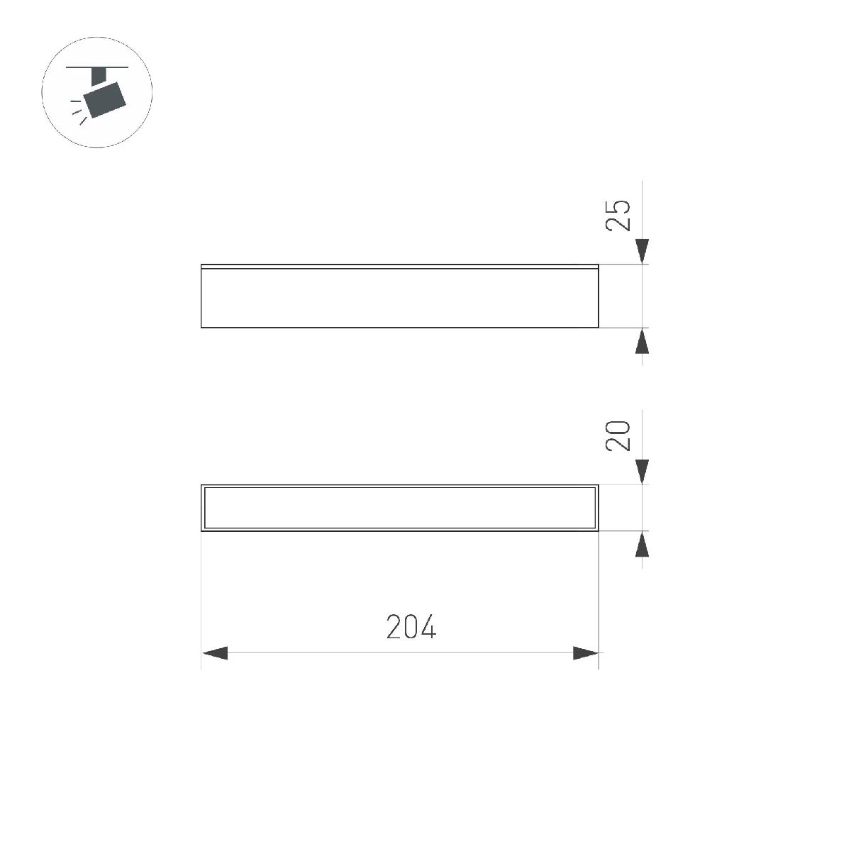 Трековый магнитный светильник Arlight MAG-FLAT-25-L800-24W Day4000 050062 в Санкт-Петербурге