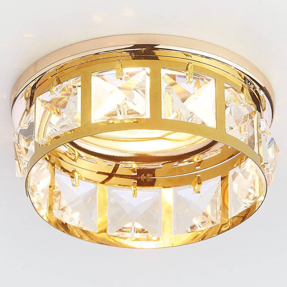 Встраиваемый светильник Ambrella Light Crystal K101 CL/G в Санкт-Петербурге