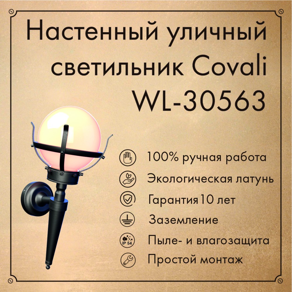 Уличный настенный светильник Covali WL-30563 в Санкт-Петербурге