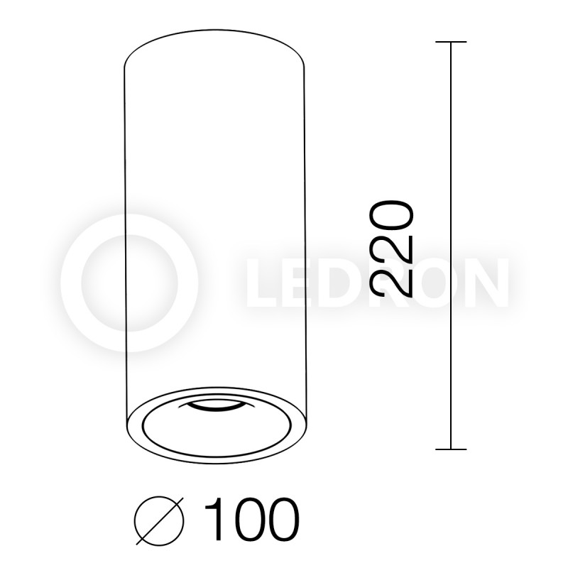 Потолочный светильник Ledron MJ1027GB 220mm 00000013267 в Санкт-Петербурге