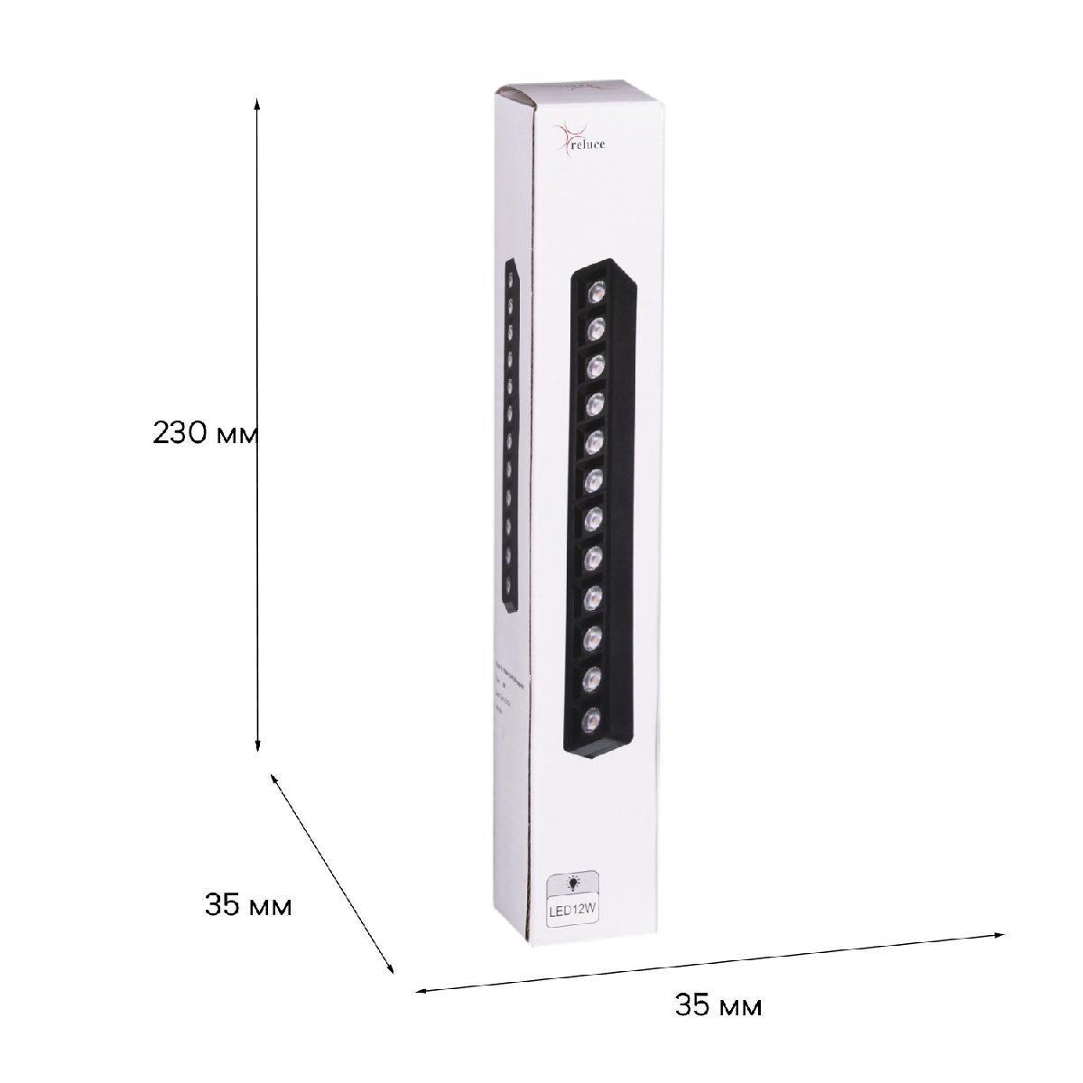 Трековый магнитный светильник Reluce 13004-9.3-001UR magnetic LED12W BK в Санкт-Петербурге