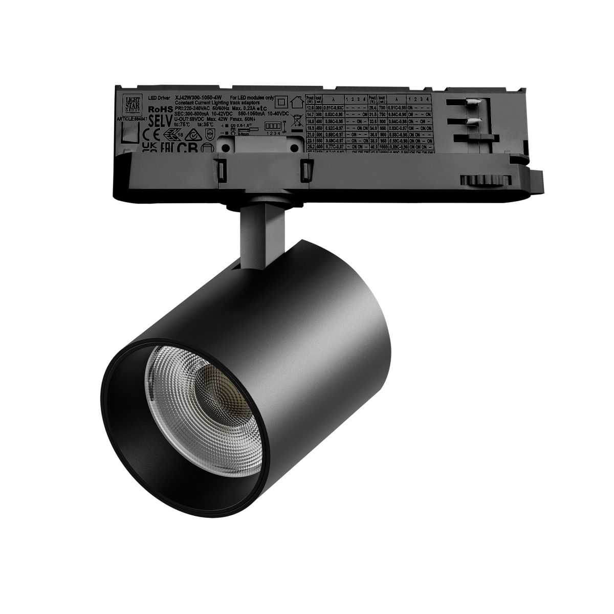 Трековый трехфазный светильник Quattro LED с адаптером Lightstar Alta Base A5447QT в #REGION_NAME_DECLINE_PP#