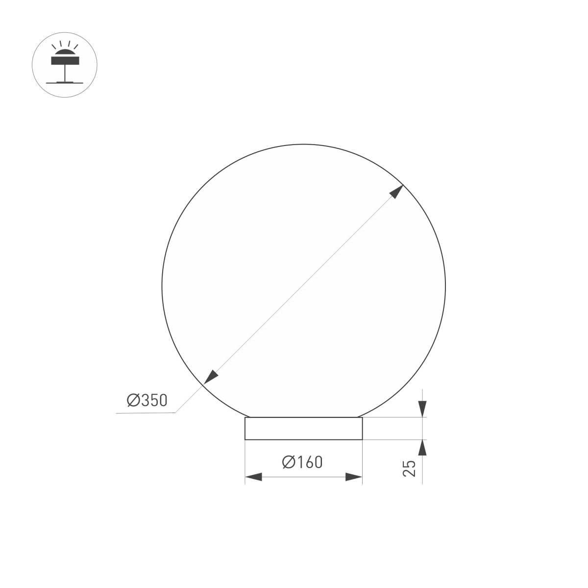 Настольная лампа Arlight SP-SILKA-TAB-R350-11W Warm2700 (WH, 330 deg, TOUCH-DIM) (IP20, Натуральный шелк) 056889 в Санкт-Петербурге