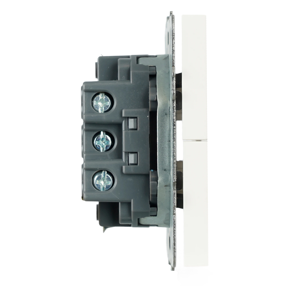 Выключатель двухклавишный Stekker Эмили RSW10-5116-01 белый фарфор soft touch 50822 в Санкт-Петербурге