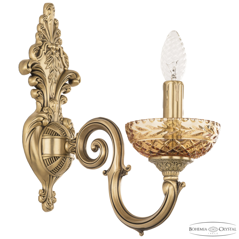Бра Bohemia Ivele Crystal Verona 7203B14/1/175 FP P Amber/M-1F в Санкт-Петербурге