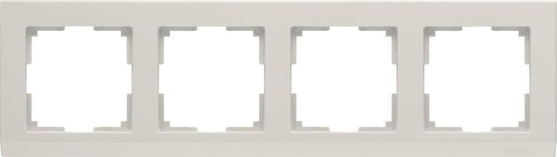 Рамка Werkel Stark на 4 поста слоновая кость WL04-Frame-04-ivory 4690389046537 в Санкт-Петербурге