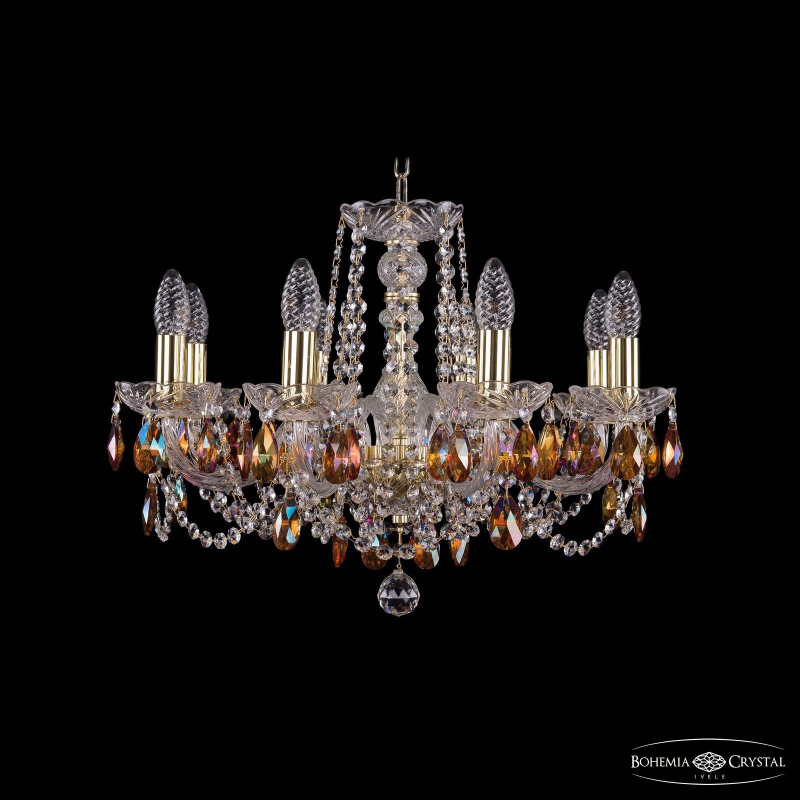 Подвесная люстра Bohemia Ivele Crystal 1402/8/195 G K711 в #REGION_NAME_DECLINE_PP#