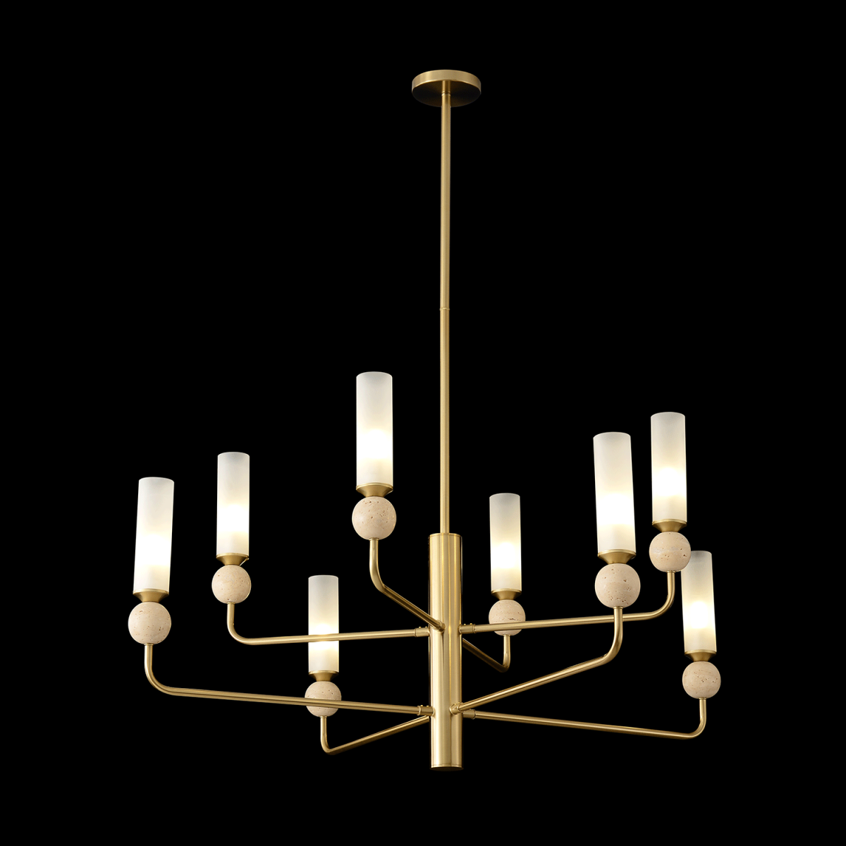Люстра на штанге Crystal Lux SIMPLY SP8 BRASS в #REGION_NAME_DECLINE_PP#
