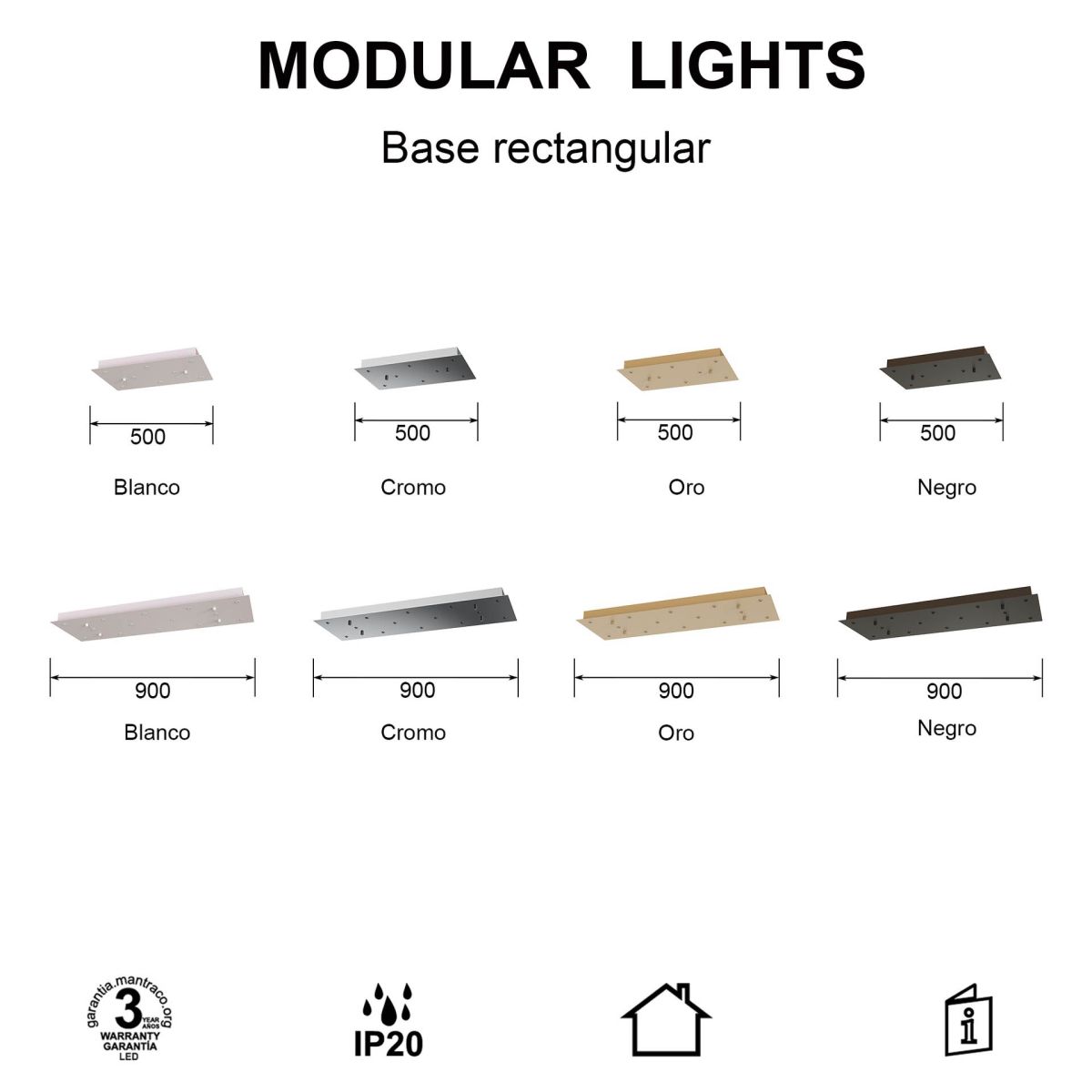 Основание потолочное 14L Mantra Modular Light Florones 9393 в Санкт-Петербурге