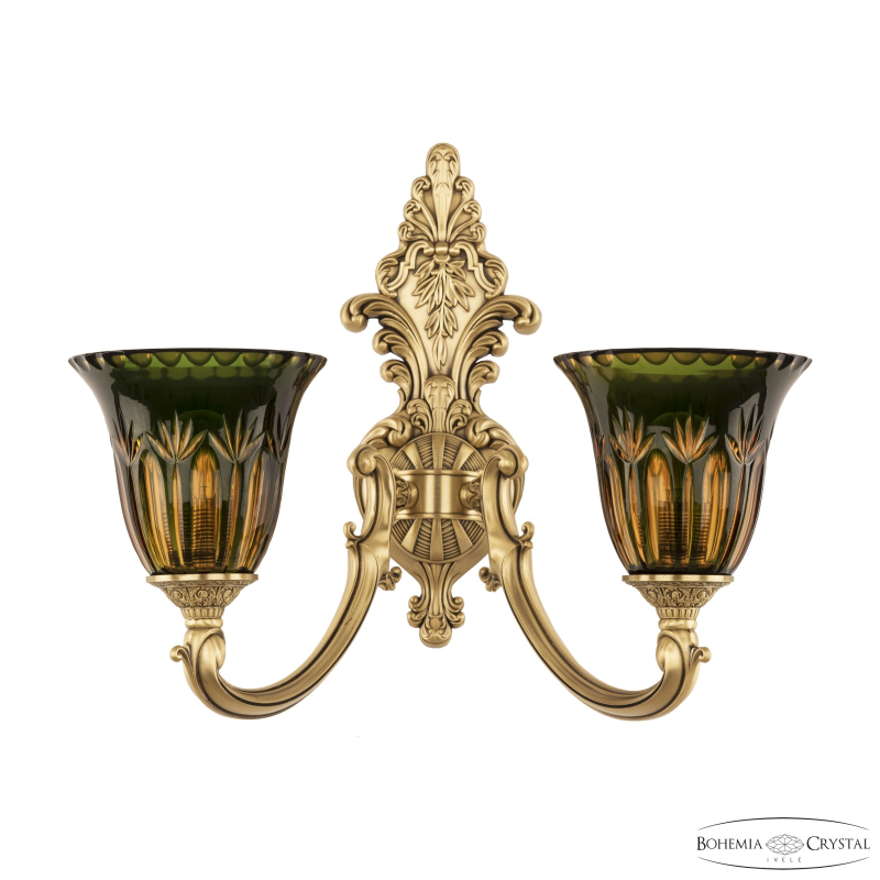 Бра Bohemia Ivele Crystal Verona 7209B15/2/175 FP P2 U Amber-Green/H-1I в Санкт-Петербурге