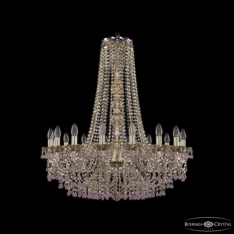 Подвесная люстра Bohemia Ivele Crystal 1410/16/300/h-95 G V7010 M801 в Санкт-Петербурге