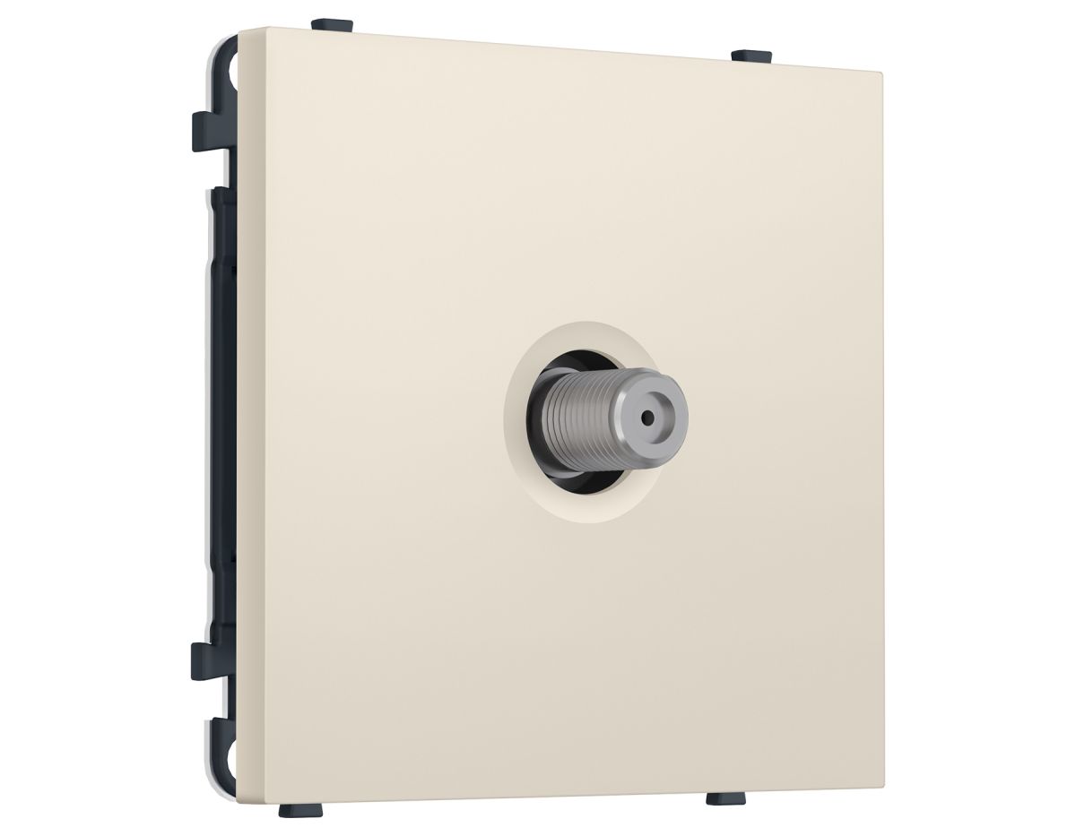 Комплект механизма TV розетки SAT SIGMA Бежевый матовый 5-2400MHz 3.5dB QUANT PRO Ambrella Volt MS333050 (SP3330, PR215) в #REGION_NAME_DECLINE_PP#