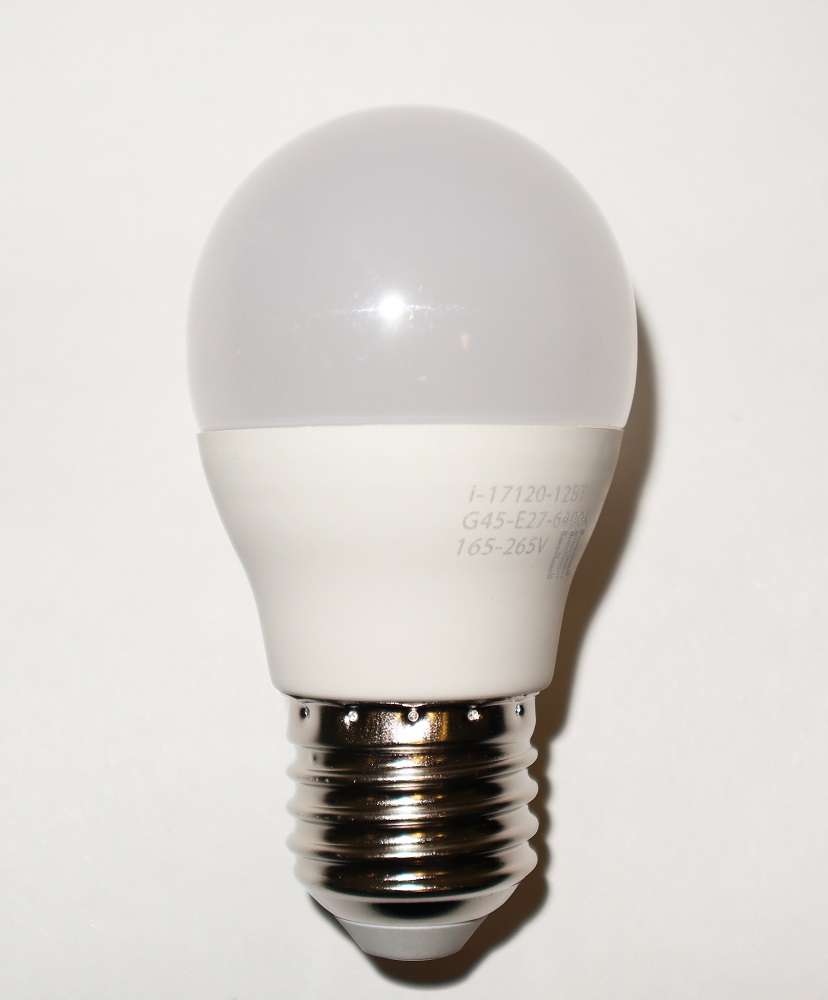 Лампа светодиодная i-Watt E27 12W 6400К груша матовая i-17120 в Санкт-Петербурге