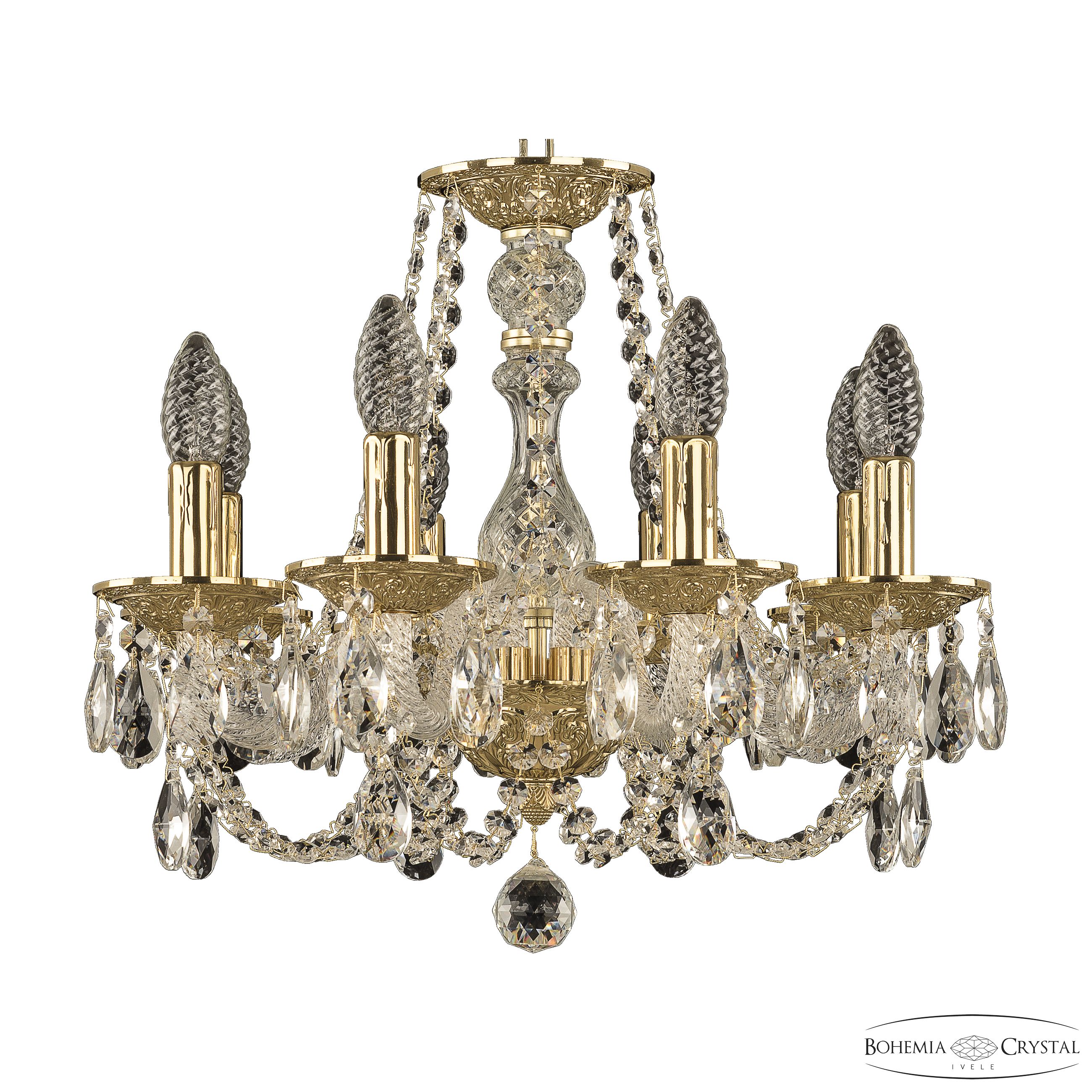 Подвесная люстра Bohemia Ivele Crystal 1601/8/141 G в Санкт-Петербурге