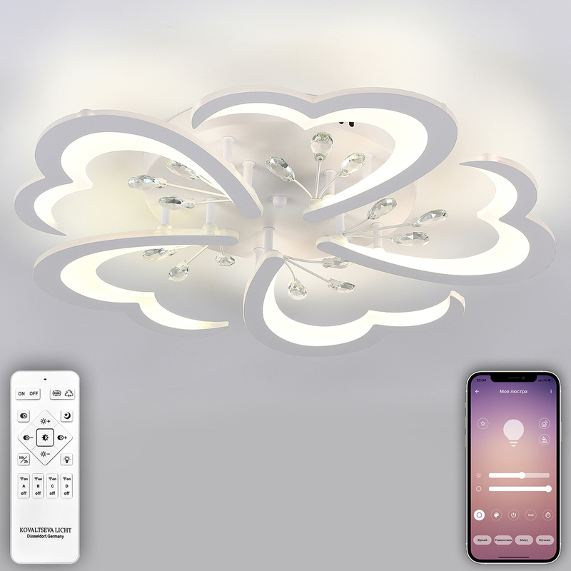 Потолочная люстра Natali Kovaltseva Core LED LAMPS 81120/5C в Санкт-Петербурге