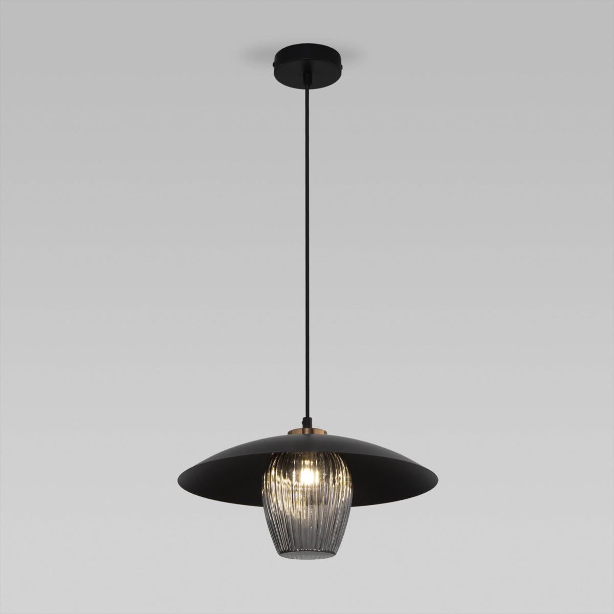 Подвесной светильник Eurosvet Kamari 50259/1 черный/дымчатый a064946 в #REGION_NAME_DECLINE_PP#