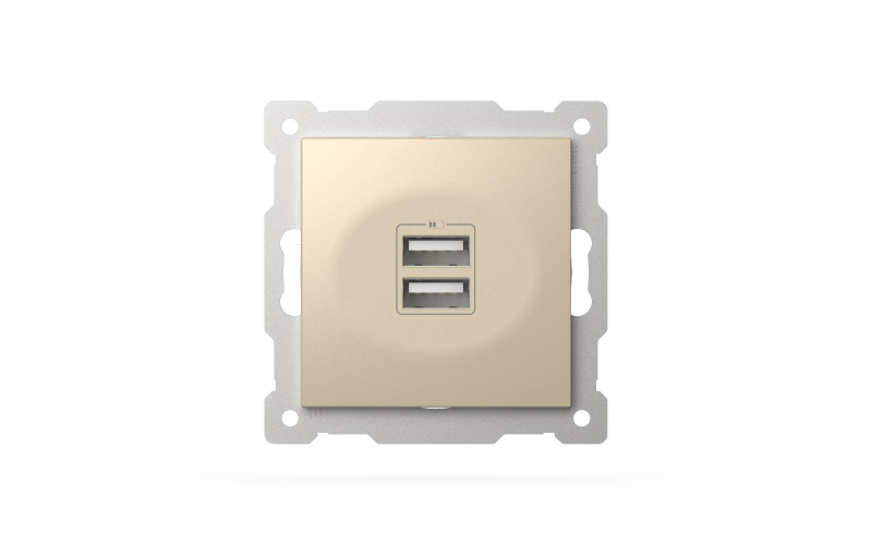 Розетка USB 5V 2,1A 2-я ELBI Zena Vega 609-012500-143 в Санкт-Петербурге