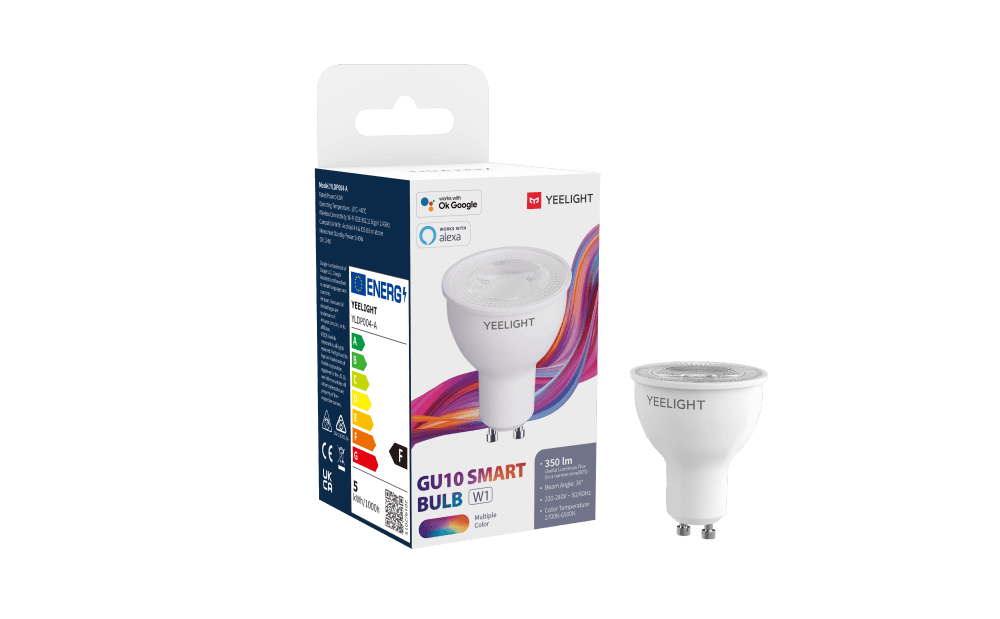 Светодиодная умная лампа Yeelight Smart bulb(Multicolor) GU10 4,5W 2700/6500K YLDP004-A в Санкт-Петербурге