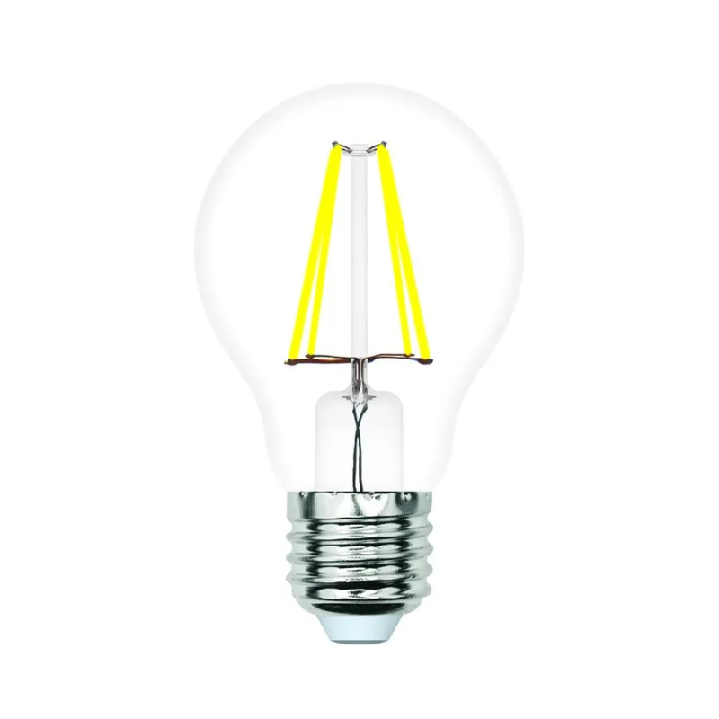 Лампа светодиодная филаментная Volpe E27 6W 4000K прозрачная LED-A60-6W/4000K/E27/CL/SLF UL-00008299 в Санкт-Петербурге