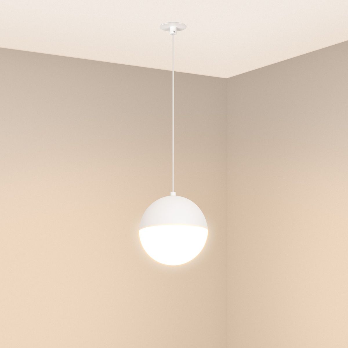 Подвесной светильник Arlight SP-EMISFERO-HANG-BUILT-R150-11W Warm3000 (WH, 170 deg, 230V) 056588 в #REGION_NAME_DECLINE_PP#