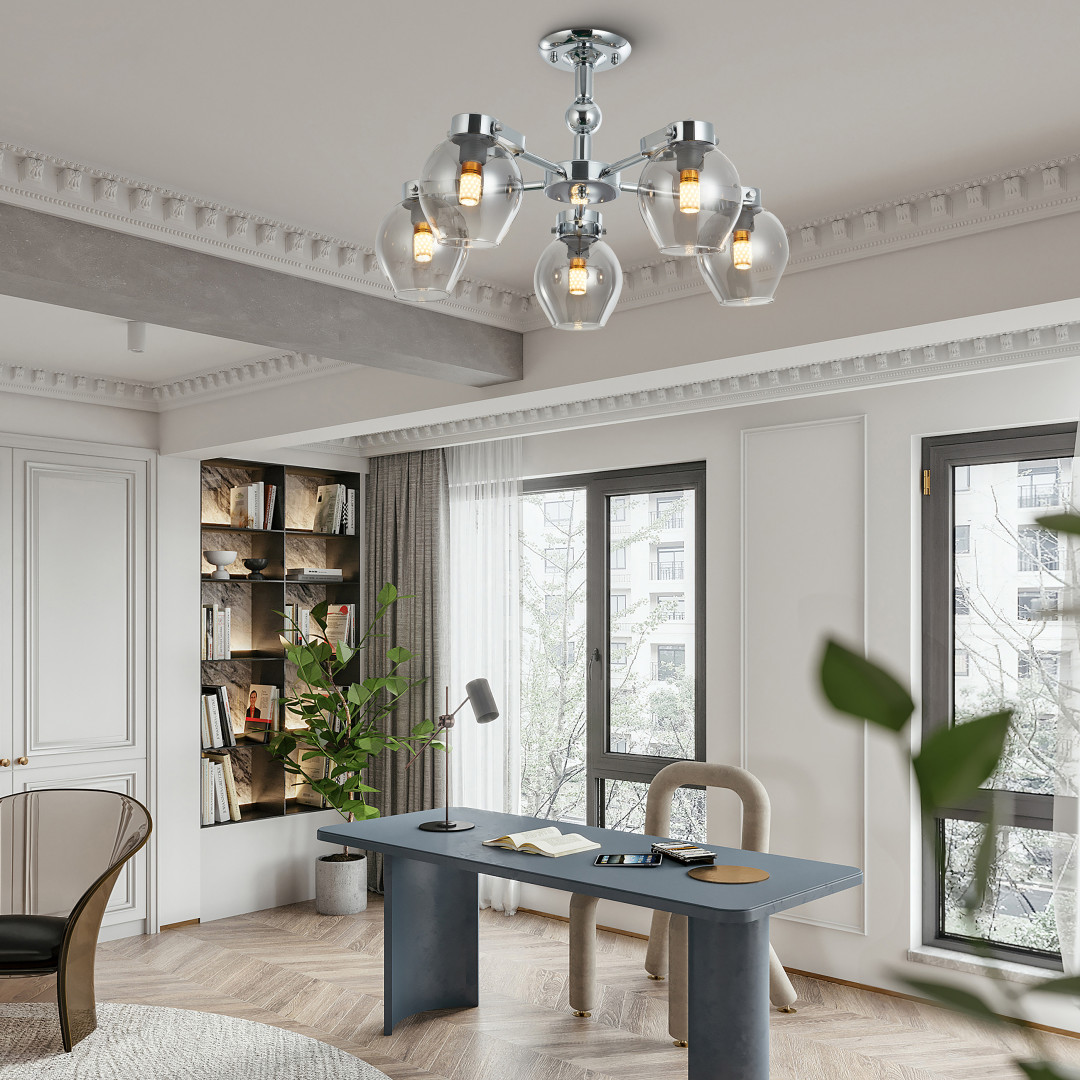 Люстра на штанге Arte Milano Neapolis 273307/5 Ni в #REGION_NAME_DECLINE_PP#