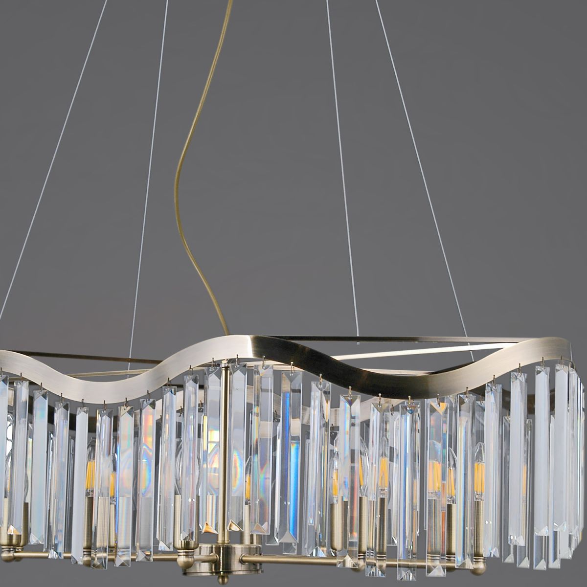 Подвесная люстра Illumico IL3475-10PSQ-25AB ELITE в #REGION_NAME_DECLINE_PP#