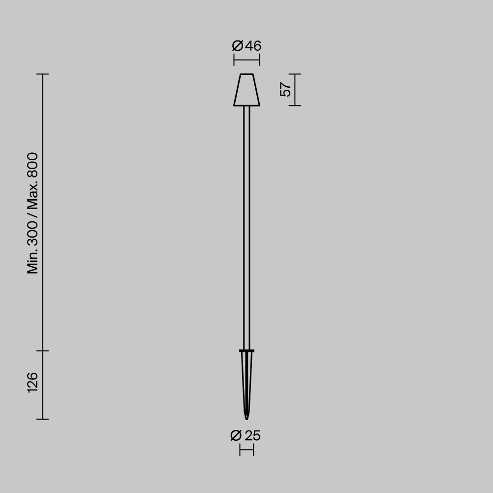 Ландшафтный светильник Maytoni Cane O504FL-L1B3K1 в #REGION_NAME_DECLINE_PP#