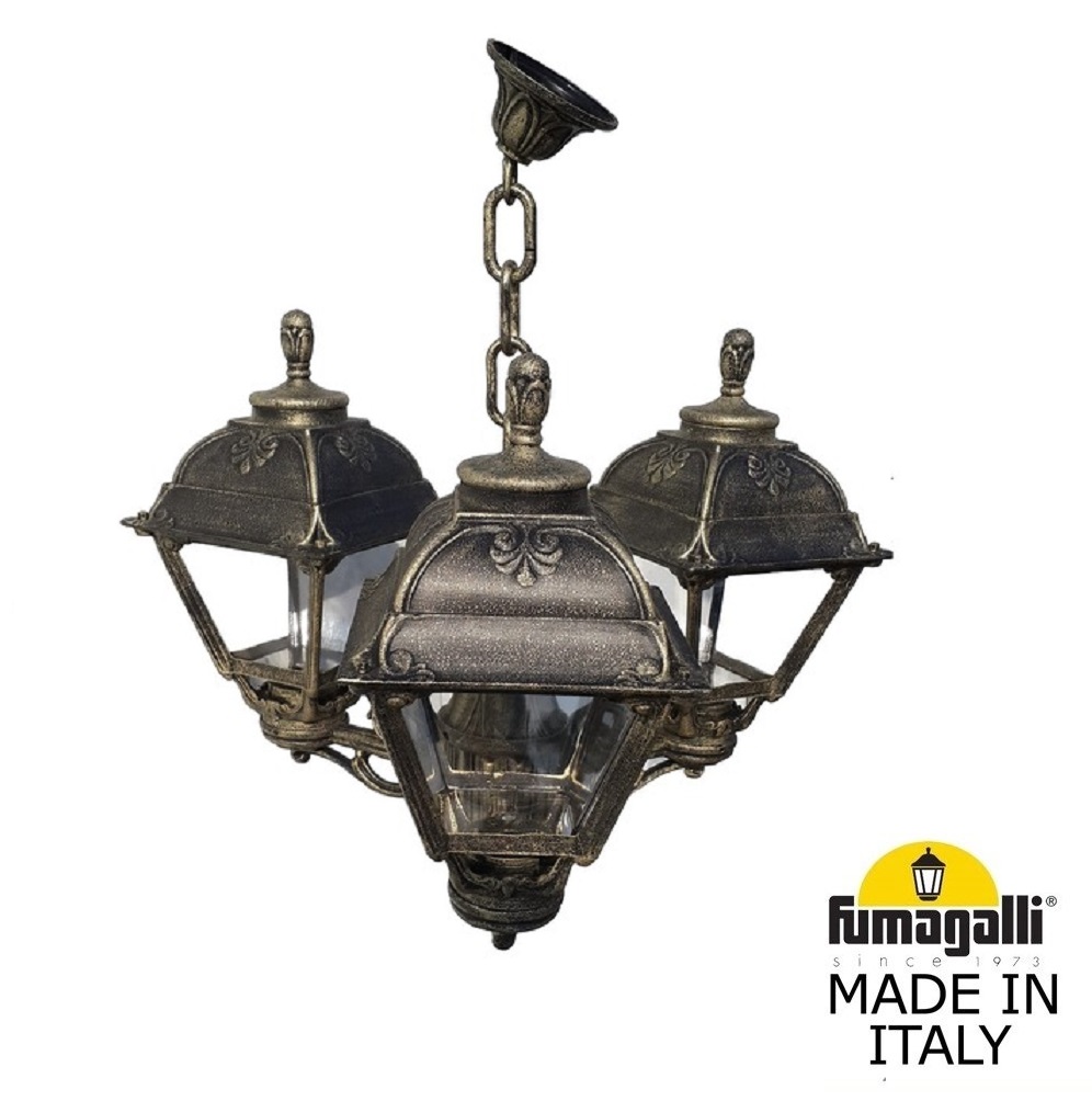 Уличный подвесной светильник Fumagalli SICHEM/CEFA 3L U23.120.S30.BXE27 в Санкт-Петербурге