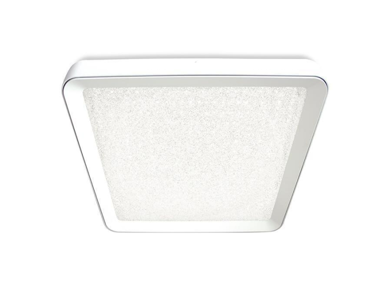 Потолочный светодиодный светильник Ambrella Light Orbital Crystal Sand FS1216 WH/WH 72W+29W D500*500 в Санкт-Петербурге