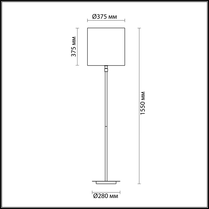 Торшер Odeon Light Pavia 4113/1F в Санкт-Петербурге
