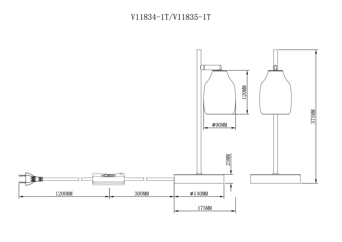 Настольная лампа Moderli AdalinaV11834-1T в #REGION_NAME_DECLINE_PP#