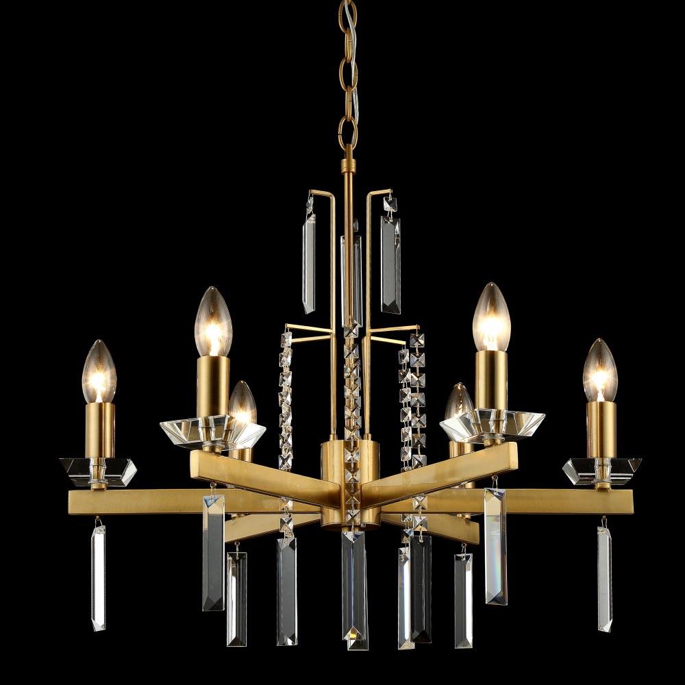 Подвесная люстра Crystal Lux Marron SP6 Brass в Санкт-Петербурге